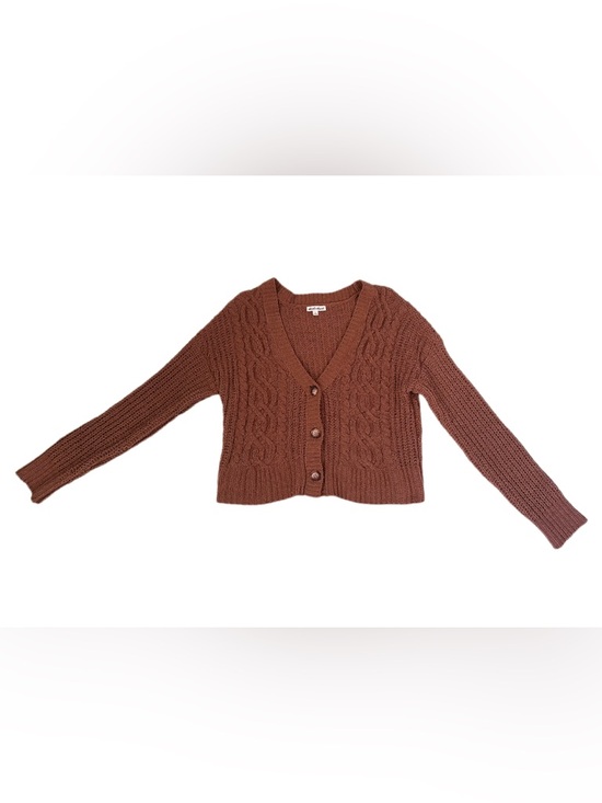 Derek Heart Sweaters - Derek Heart Textured Knit Sweater - Camel Brown